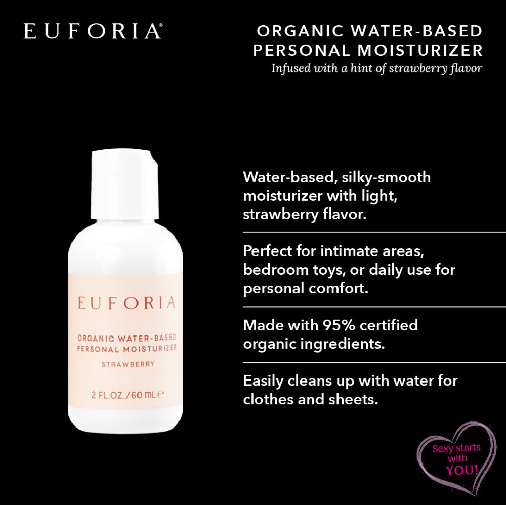 Organic Water-Based Personal Moisturizer - Strawberry