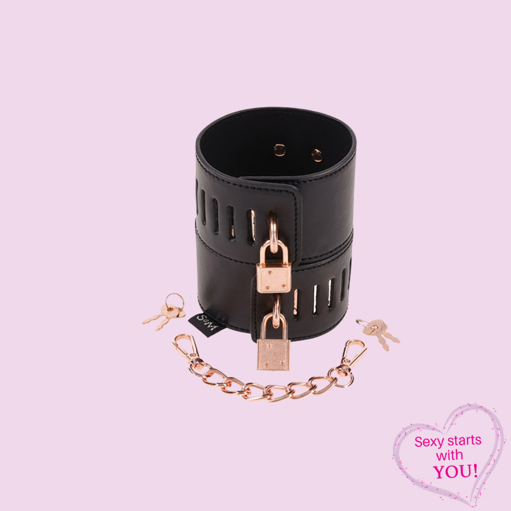 Rose Gold Locking Cuffs