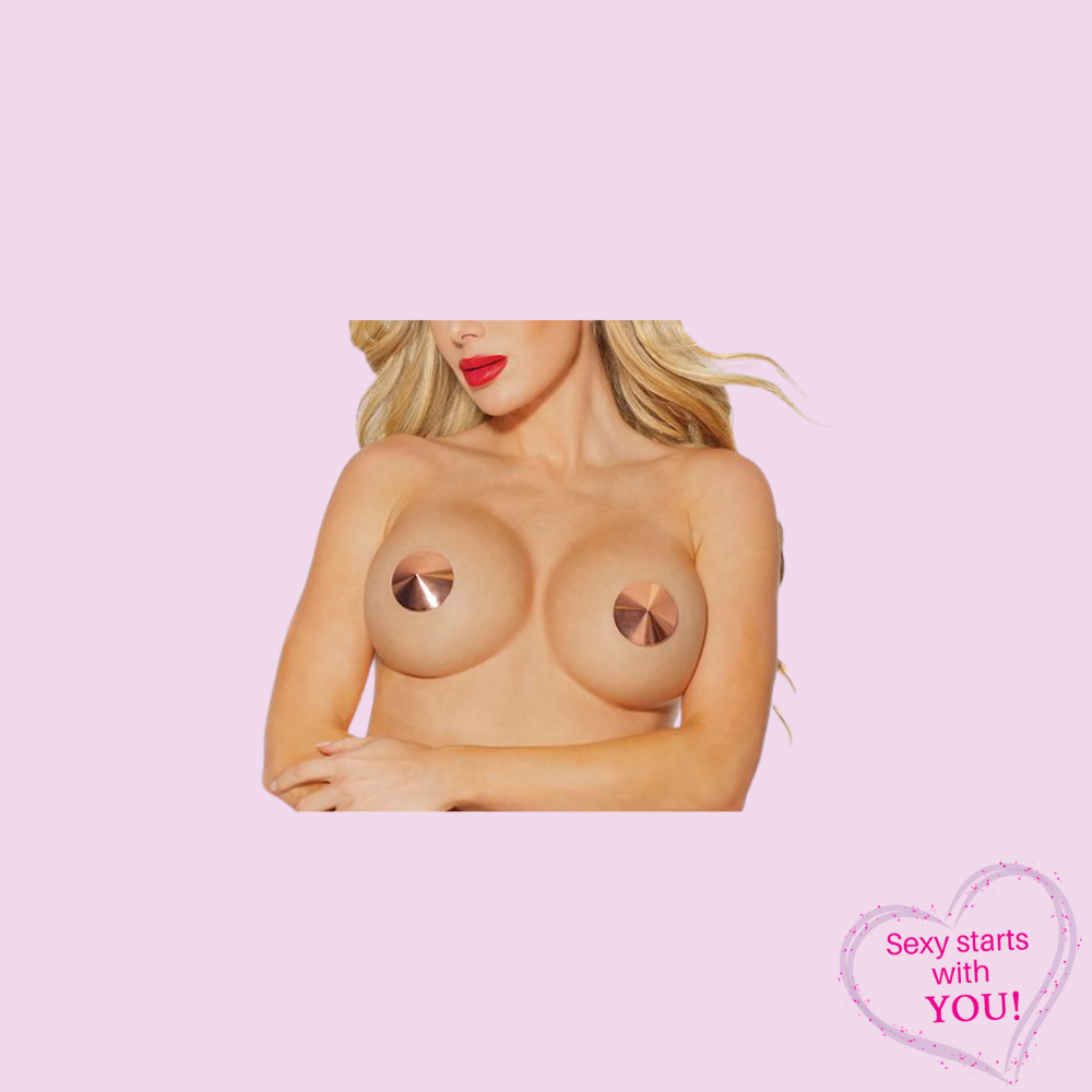 Rose Gold Metal Pasties