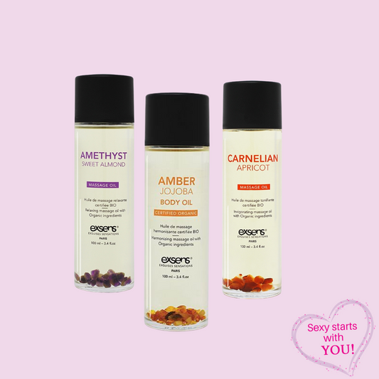 Organic Massage Oil with Crystals