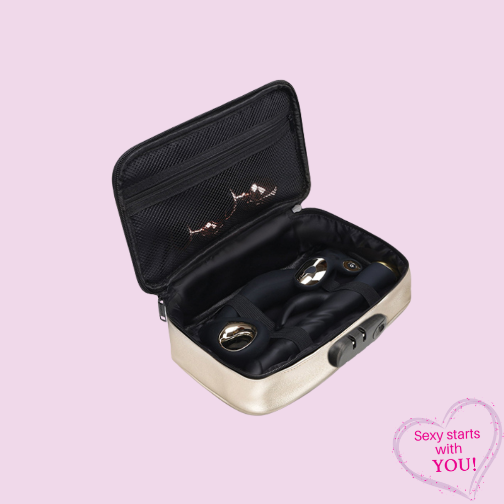 Golden Lockable Box